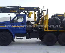 Лесовоз с КМУ Лесовоз  Урал Next  55571 с КМУ   новый фото 2