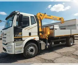 Манипулятор-самопогрузчик FAW J6L с КМУ XCMG SQS125-4 2025 года новый фото 2