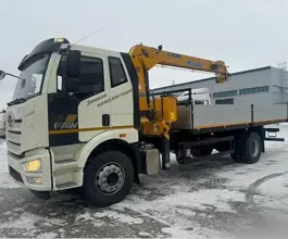 FAW J6L с КМУ XCMG SQS125-4 2025 года новый фото 5