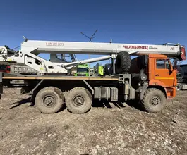 Автокран Челябинец - Камаз 43118 2023 года б/у фото 5