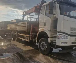 Шасси грузового автомобиля FAW с КМУ  2022 года б/у