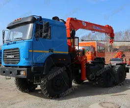 Тягач Урал 44202 с КМУ Kanglim 1256 2026 года новый фото 4