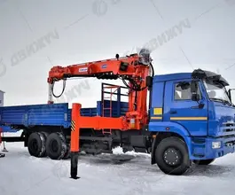 КАМАЗ 65117 с КМУ  2026 года новый фото 2