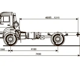 Шасси Шасси  Камаз 43502  б/у