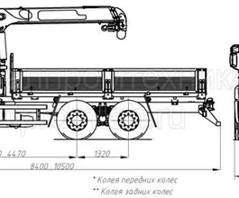 Самопогрузчик Камаз 65115 с КМУ ИМ-50  б/у