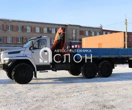 Самопогрузчик Урал 4320 NEXT с КМУ Palfinger PK18500A 2025 года новый фото 4