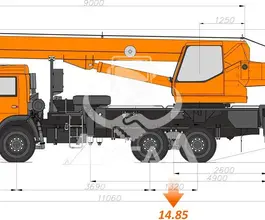 Автокран   Камаз 65115 2020 года новый