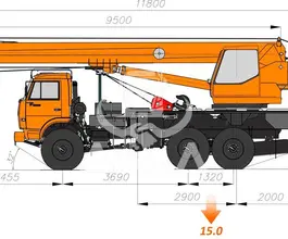 Автокран   Камаз 43118 2020 года новый
