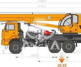 Автокран   Камаз 43118 2020 года новый