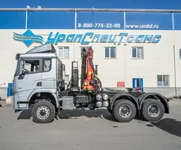 Тягач с КМУ Shacman SX42586V385 2025 года новый