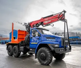 Лесовоз с КМУ Урал NEXT 5557-6151-72 2025 года новый фото 5