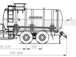 Автотопливозаправщик АТЗ 15 м3  Камаз 65115 2022 года новый фото 2