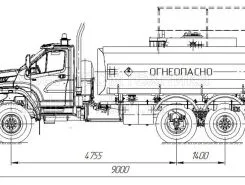 Автотопливозаправщик АТЗ 10 м3  Урал 4320 NEXT  новый