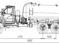МВ Ассенизатор 10 м3  Урал 4320 NEXT  новый