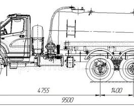 МВ Ассенизатор 10 м3  Урал 4320 NEXT  новый