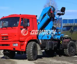 Тягач с КМУ Камаз 43118  б/у