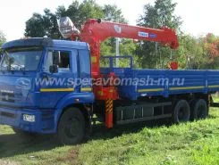 Самопогрузчик Камаз 65117 с КМУ Kanglim KS 1256G-II  б/у