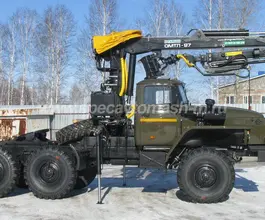 Тягач с КМУ Урал 4320  б/у