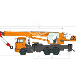 Автокран   Камаз 65115 2020 года новый