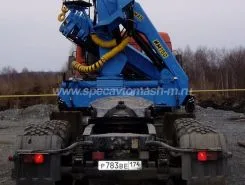Тягач с КМУ Камаз 65115  новый фото 2