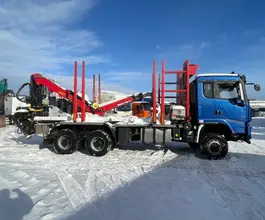 Сортиментовоз с КМУ Shacman SX32586T384C 2023 года б/у фото 4