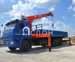 Самопогрузчик Камаз 65117 с КМУ Kanglim 1256GII 2025 года новый фото 3