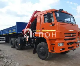 Тягач с КМУ Камаз 65222 2025 года новый фото 2
