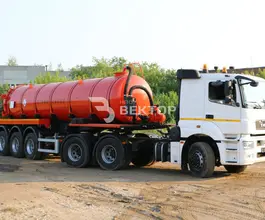 Полуприцеп-цистерна вакуумная ППЦВ 20 м3  ВЕКТОР   б/у фото 3
