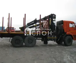 Лесовоз с КМУ Камаз 43118 2025 года новый фото 2