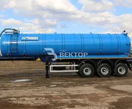 Полуприцеп-цистерна вакуумная ППЦВ 28 м3  ВЕКТОР   б/у фото 3