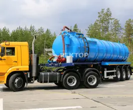 Полуприцеп-цистерна вакуумная ППЦВ 28 м3  ВЕКТОР   б/у фото 2