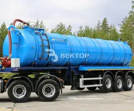 Полуприцеп-цистерна вакуумная ППЦВ 28 м3  ВЕКТОР   б/у фото 4