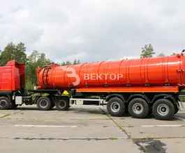 Полуприцеп-цистерна вакуумная ППЦВ 30 м3  ВЕКТОР   б/у фото 4