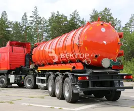 Полуприцеп-цистерна вакуумная ППЦВ 30 м3  ВЕКТОР   б/у фото 5