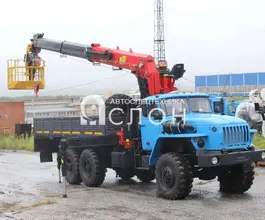 Самопогрузчик Урал 4320 с КМУ  2025 года новый фото 2