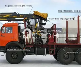 Лесовоз с КМУ Камаз 43118 2025 года новый фото 4