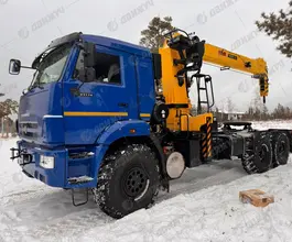 Тягач с КМУ Камаз 43118 2025 года новый