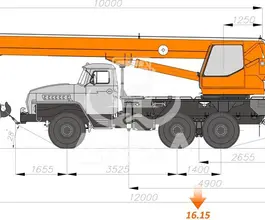Автокран   Урал 4320 2020 года новый