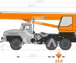 Автокран   Урал 4320 2020 года новый