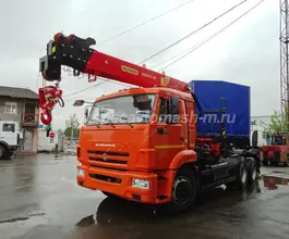 Тягач с КМУ Камаз 65115  б/у