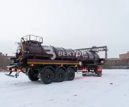 Полуприцеп-цистерна вакуумная ППЦВ 25 м3  ВЕКТОР   б/у фото 5