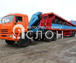 Тягач с КМУ Камаз 43118 2025 года новый