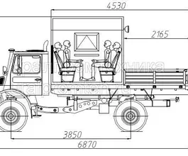 Грузопассажирский автомобиль Mercedes-Benz Unimog  б/у