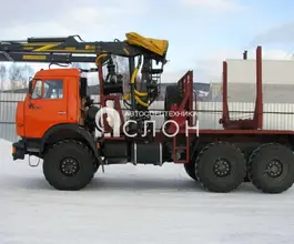 Лесовоз с КМУ Камаз 43118 2025 года новый