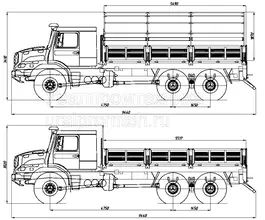 Бортовой Бортовой Mercedes-Benz Zetros,   б/у