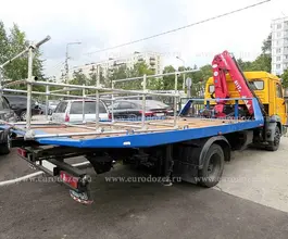 Самопогрузчик Камаз 4308 с КМУ  2008 года б/у фото 2