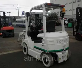 Вилочный погрузчик Погрузчик вилочный электрический TOYOTA 1,1 тн 4,3 метра гидравлический захват  б/у фото 2