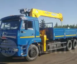 Самопогрузчик Камаз 65117 с КМУ Soosan SCS746L 2019 года б/у