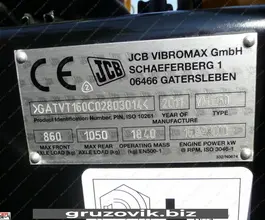 Дорожный каток JCB Vibromax VMT 160-80 2011 года б/у фото 5