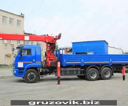 Самопогрузчик Камаз 65117 с КМУ Horyong HRS206 2018 года б/у фото 3